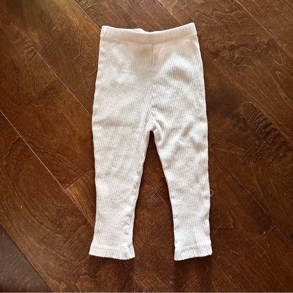 Laughing Llama 18M Cozy Cream Knit Leggings